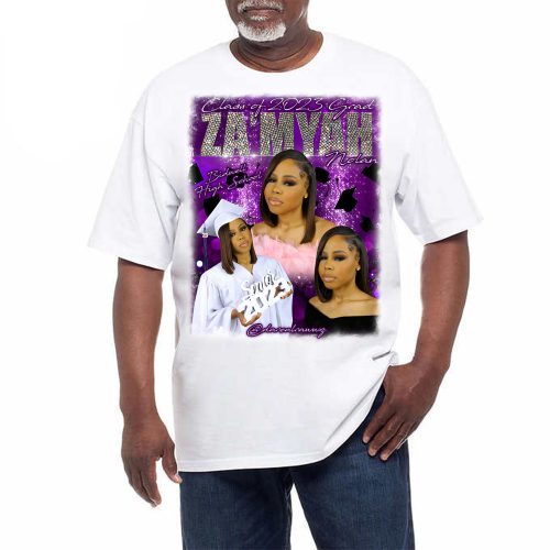 Adult Half White T-Shirts - Image 7